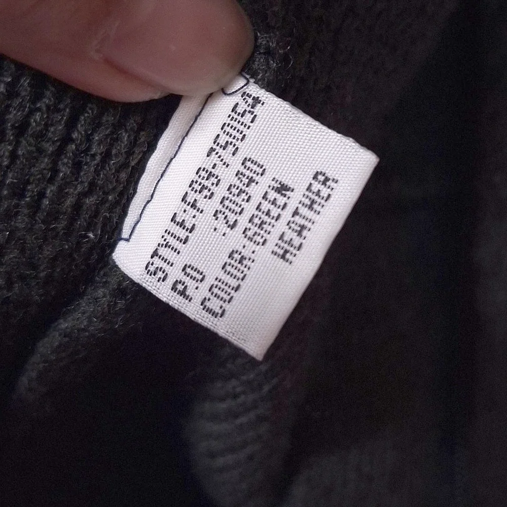 Vtg Northern Isles Full Zip Cardigan‎ Sweater Mens M Green Pockets Grandpacore